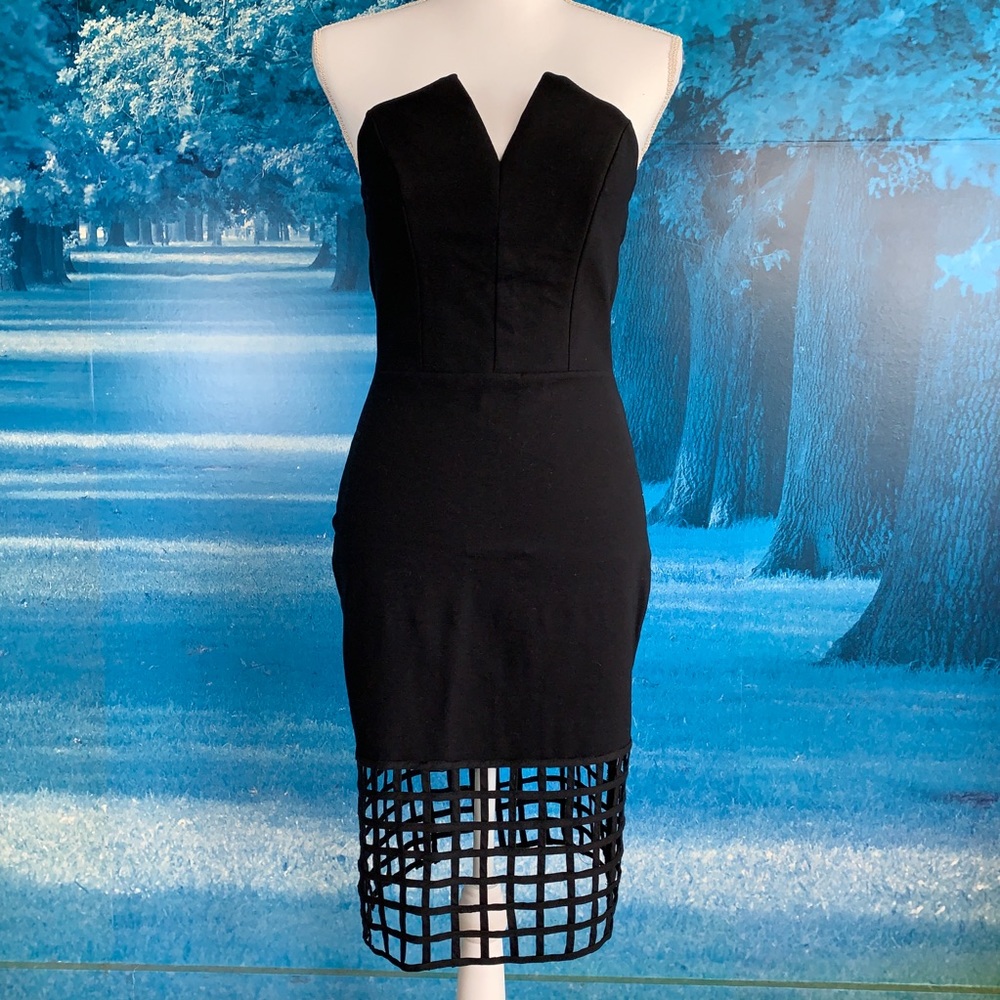 🤩 Caged Hem Dress  by MYSTIC